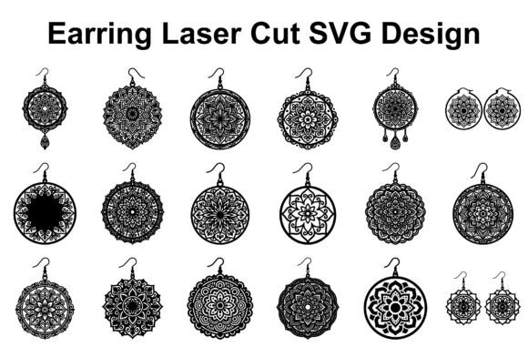 20 Mandala Earring SVG Designs: A Complete Creative Bundle