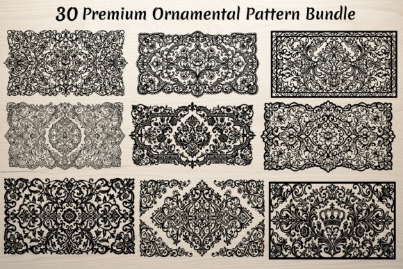 30 Premium Ornamental Pattern Bundle: Elevate Your Designs