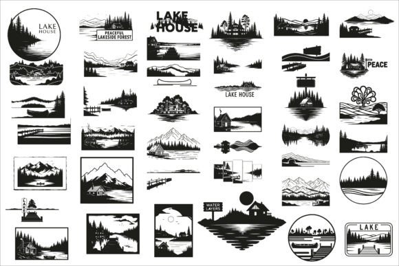 Beautiful Lake House Layered Scene Sign: A Designer's Guide to Layered Art