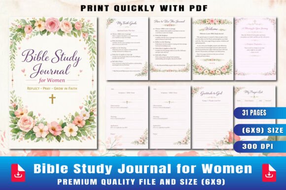 Bible Study Journal for Women: A Design Tool for Deepening Faith