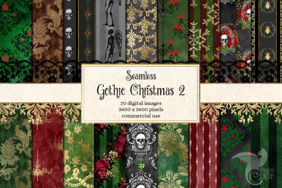 Dark Elegance: A Designer's Guide to Gothic Christmas Digital Paper