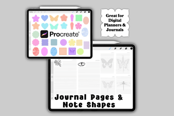 Elevate Your Digital Journaling with Procreate Journal Brushes & Note Shapes