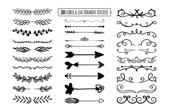 Flower and Leaf Ornament Dividers SVG: Elevating Your Visual Storytelling