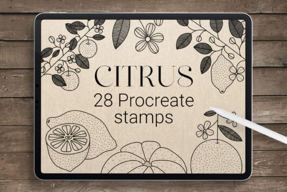 Freshen Up Your iPad Art with Citrus Procreate Stamps