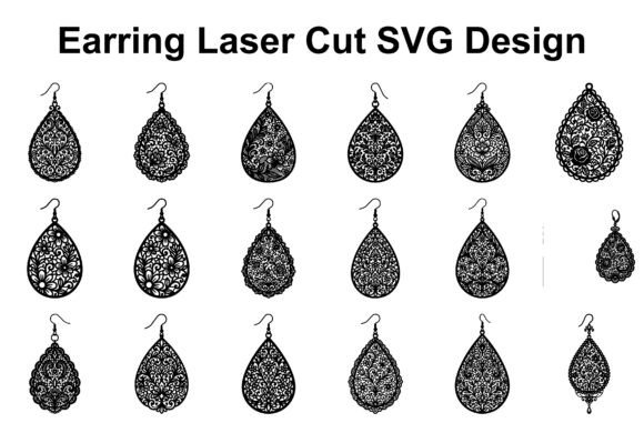 Lace Floral Earring SVG Bundle: Crafting Elegance