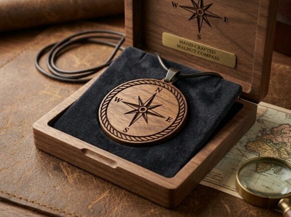 Mastering the Compass Rose Pendant Laser Cut Design