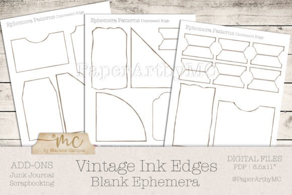Mastering the Vintage Ink Edge Blank Ephemera Template