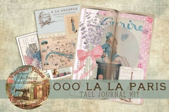 Ooo LaLa Paris Tall Journal Kit: Vintage Charm for Modern Creators