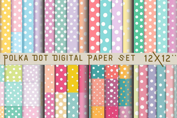 Polka Dot Digital Paper Set: A Designer's Go-To for Playful Charm