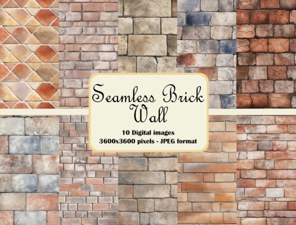 Seamless Brick Wall Pattern Bundle: A Designer's Raw Texture Toolkit