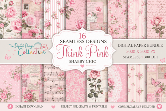 Seamless Pink Shabby Chic Papers Bundle: A Designer's Guide