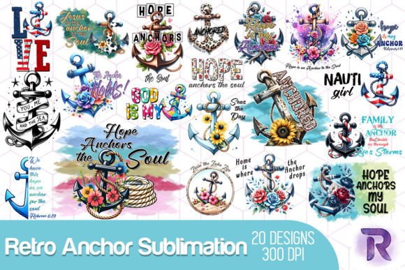 Set Your Creative Compass with the Retro Anchor Sublimation Bundle