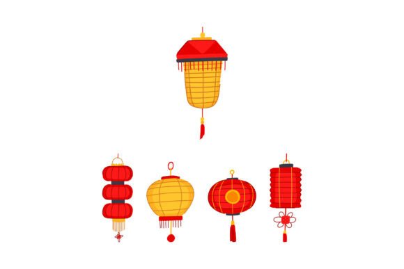 Traditional Festive Lanterns Illuminatin: A Font That Radiates Joy