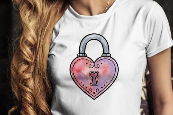 Unlocking Design Potential with the Pink Heart Padlock Vector