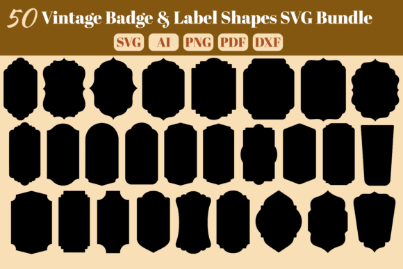 Unlocking Timeless Design with 50 Vintage Badge & Label Shapes SVG