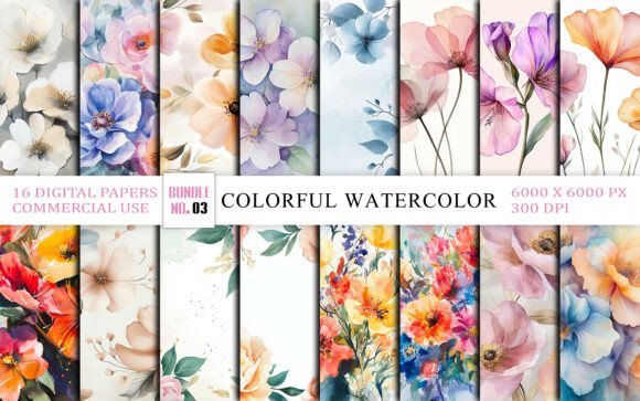 Vibrant Blooms: A Designer's Guide to Colorful Watercolor Florals