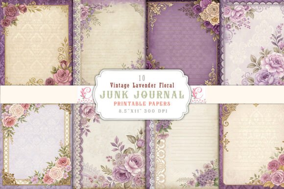 Vintage Lavender Floral Junk Journal: A Designer's Guide